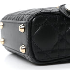 Lambskin Cannage Micro Lady Dior Black
