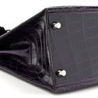Shiny Niloticus Crocodile Kelly Sellier 28 Amethyst