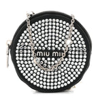 Raso Crystal Starlight Nano Circle Mini Bag Black