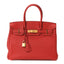 Taurillon Clemence Birkin 30 Rouge Casaque