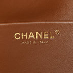 Suede Calfskin Souplissimo Maxi Flap Camel