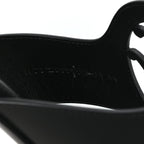 Calfskin Womens Mage Sandals 39 Black