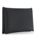 Lizard Calvi Card Case Black
