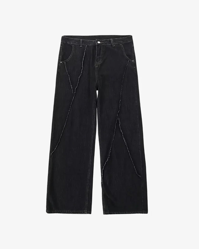 THE DISTRESSED BLACK JEANS Hover Image