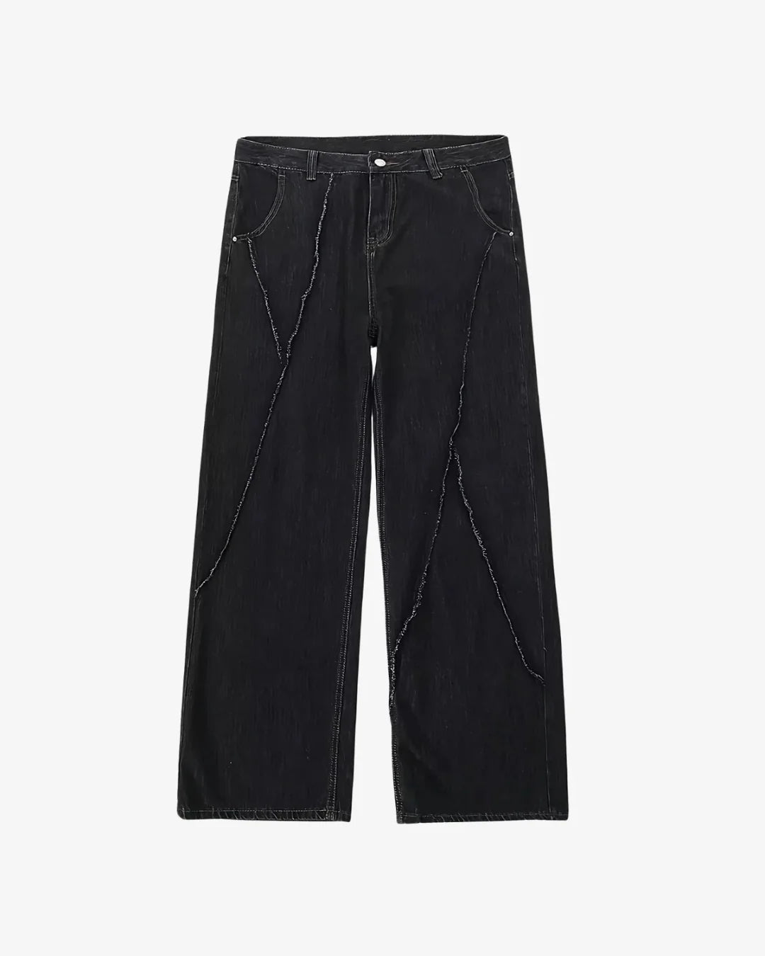 THE DISTRESSED BLACK JEANS