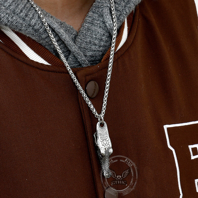 Domineering Crocodile Head Stainless Steel Pendant Main Image
