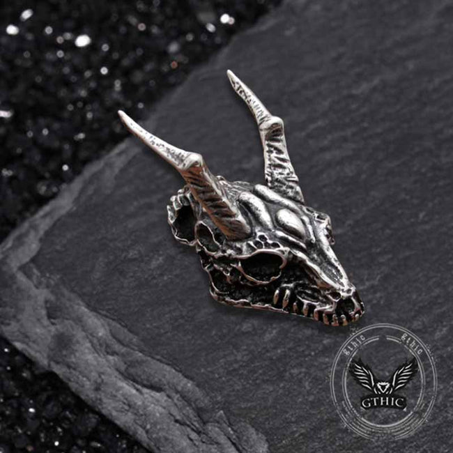 Domineering Dragon Head Stainless Steel Punk Pendant Hover Image