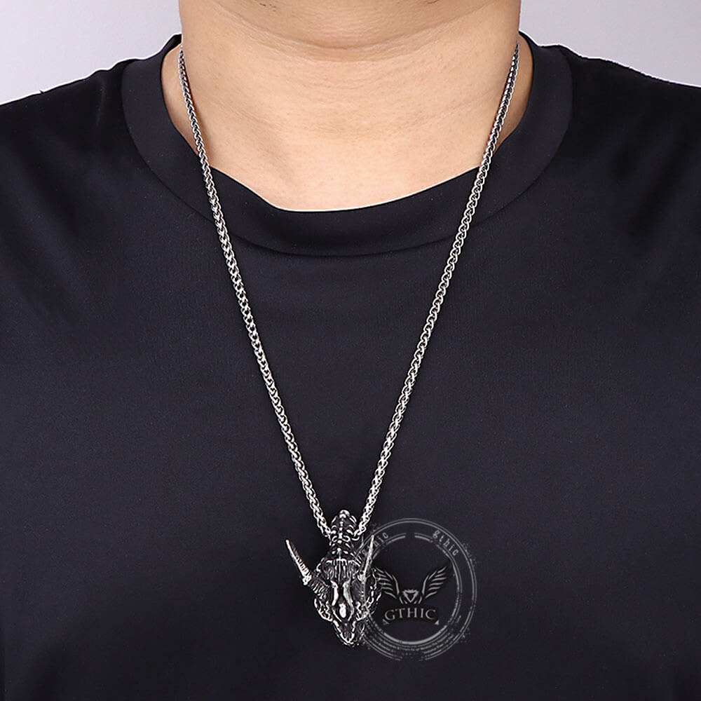Domineering Dragon Head Stainless Steel Punk Pendant