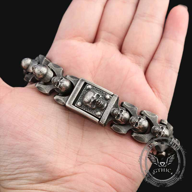 Domineering Skull Stainless Steel Punk Bracelet Main Image