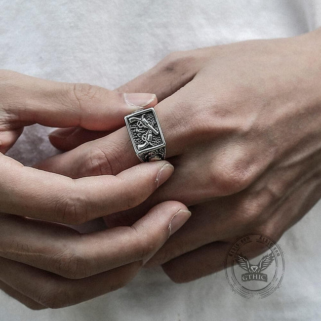 Double Guns Stainless Steel Ring Main Image