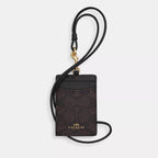 Coach Outlet Id Lanyard In Signaure Canvas