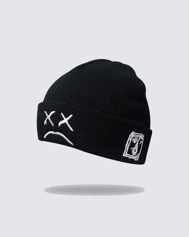 Street Embroidered Knitted Beanie Hover Image