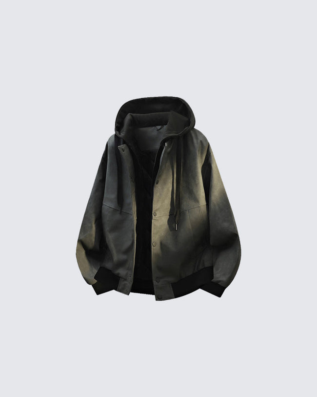 Loose Casual Streetwear with Hoodie Hover Image