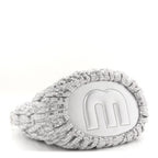 Paillettes Mate Bucket Bag Argento
