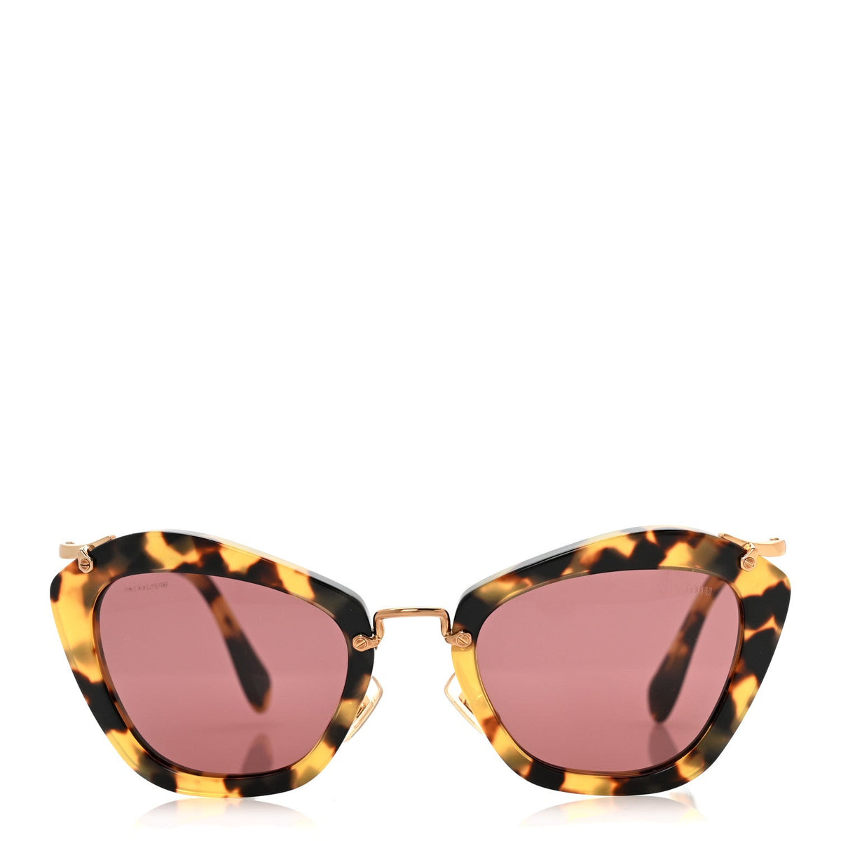 Acetate Metal Cat Eye Sunglasses SMU10N Tortoise