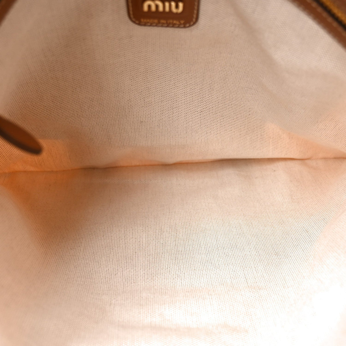 Canvas Calfskin Striped Ivy Beige Naturale Moro