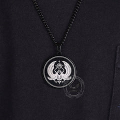 Egyptian Scarab Eye of Horus Stainless Steel Necklace