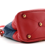 Denim Madras Hobo Bag Blue Fuoco