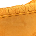 Suede Matelasse Large Arcadie Top Handle Bag Whiskey