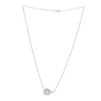 18K White Gold Diamond Camelia Precieux Necklace