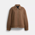 Coach Outlet Zip Front Wool Jacket