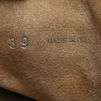 Suede Tassel Loafers 39 Olive Green