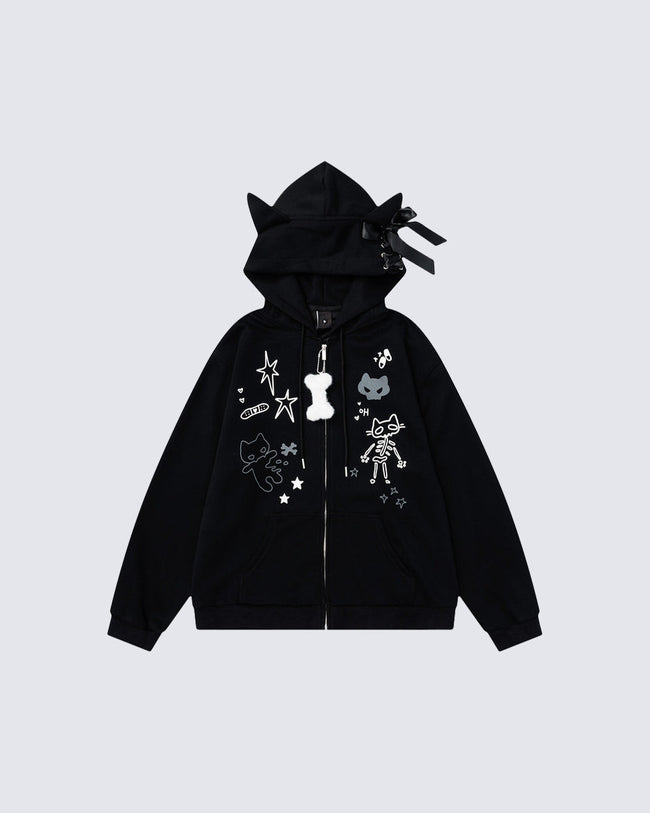 American Style Graphic Hoodie Subculture Hover Image