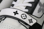 LV Trainer Low 'Velcro Strap - Black Monogram Denim'
