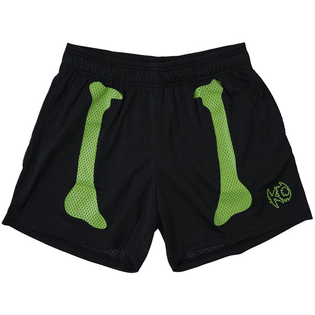 VENTED MESH SHORTS BONE DRY - BLACK / GREEN Hover Image