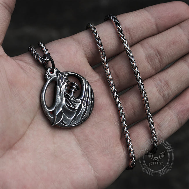 Fenrir Wolf Stainless Steel Animal Pendant Main Image