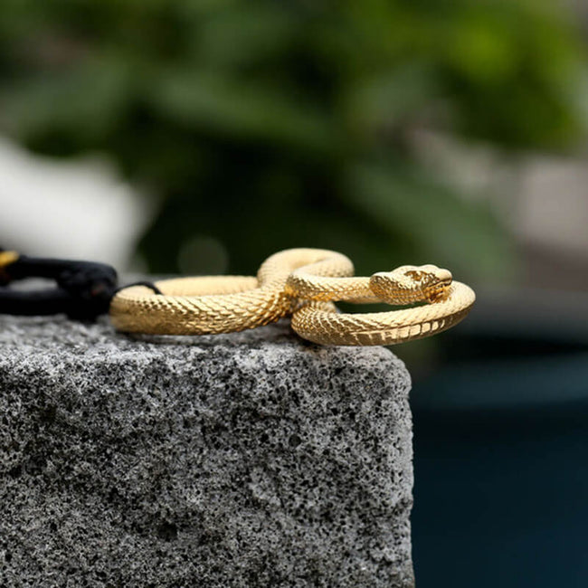 Ferocious Snake Stainless Steel Animal Pendant Main Image