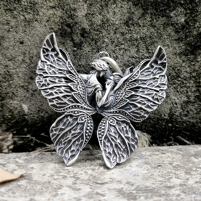Free Love Butterfly Sterling Silver Pendant Main Image