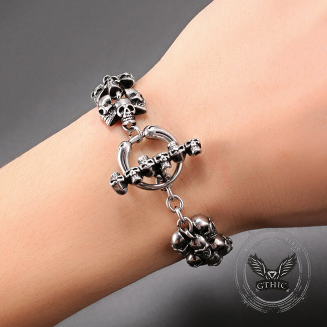 Gothic Skull Domineering Stainless Steel Bracelet Main Image