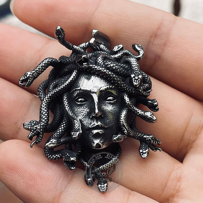 Greek Medusa Stainless Steel Pendant Main Image