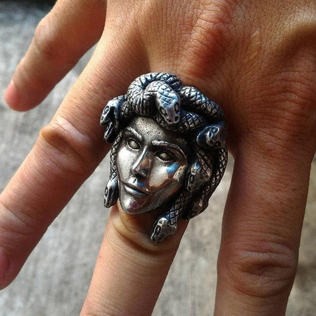 Greek Mythology Gorgon Monster Medusa Beast Ring Hover Image