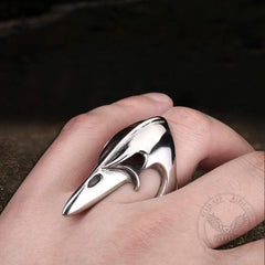 Crow Head Stainless Steel Beast Ring