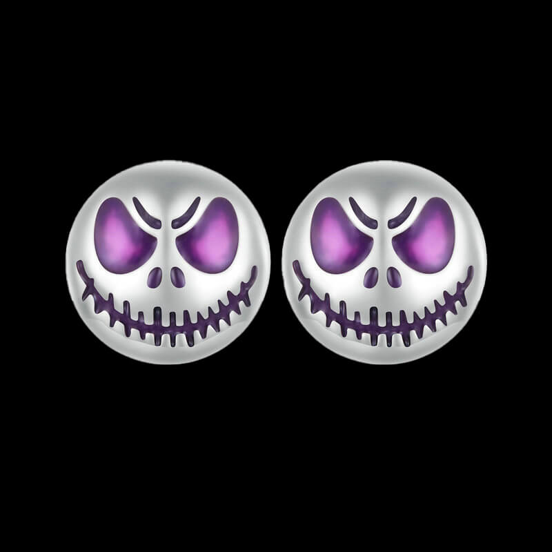 Halloween Luminous Ghost Sterling Silver Stud Earrings