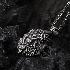 Indian Lion King Pure Tin Necklace