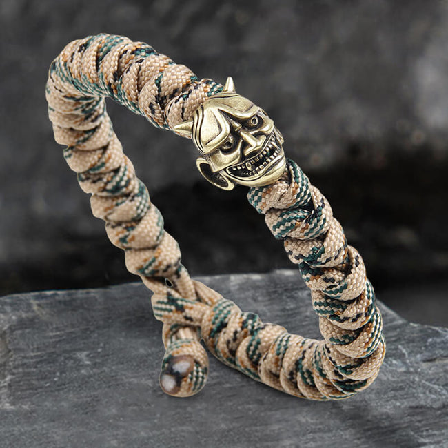 Japanese Oni Alloy 7 Core Paracord Bracelet Hover Image