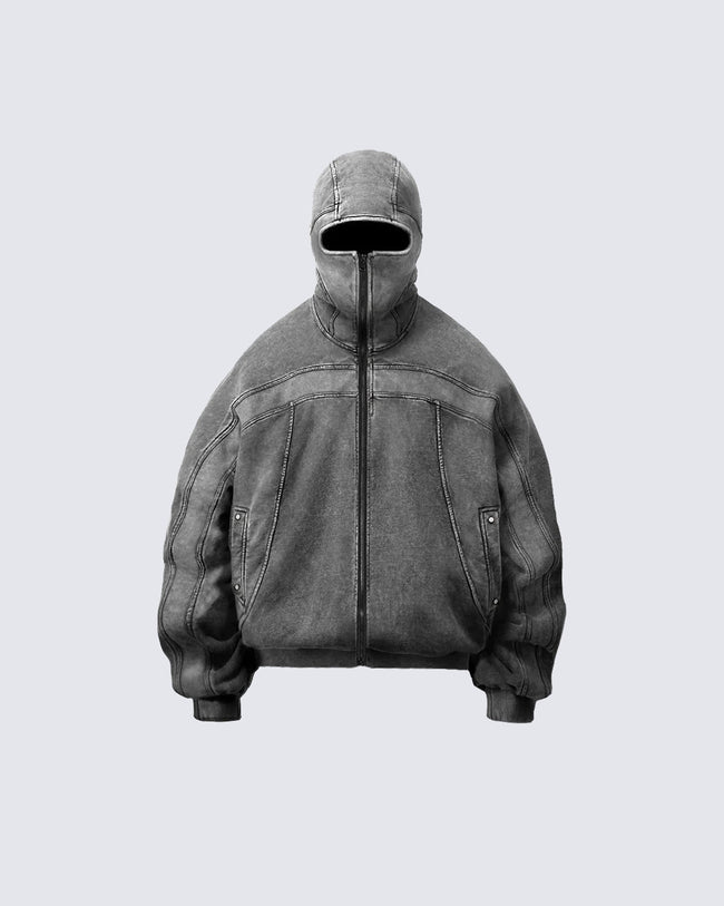 KIIKIO Classic Zip Pullover Hoodie Hover Image