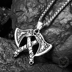 Nordic Axe Stainless Steel Viking Pendant