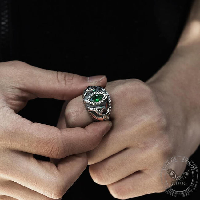 Power Snake Stainless Steel Beast Ring Main Image