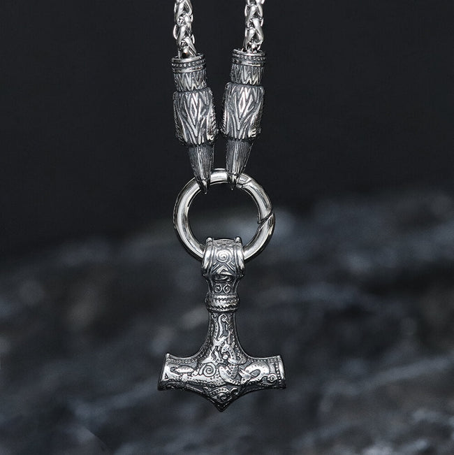 Raven & Hammer Stainless Steel Necklace Hover Image