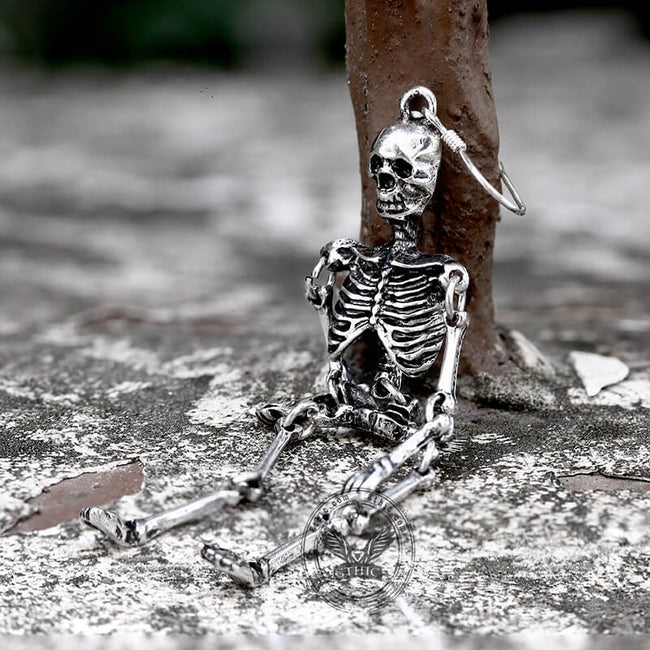Scary Skeleton Alloy Earrings Main Image