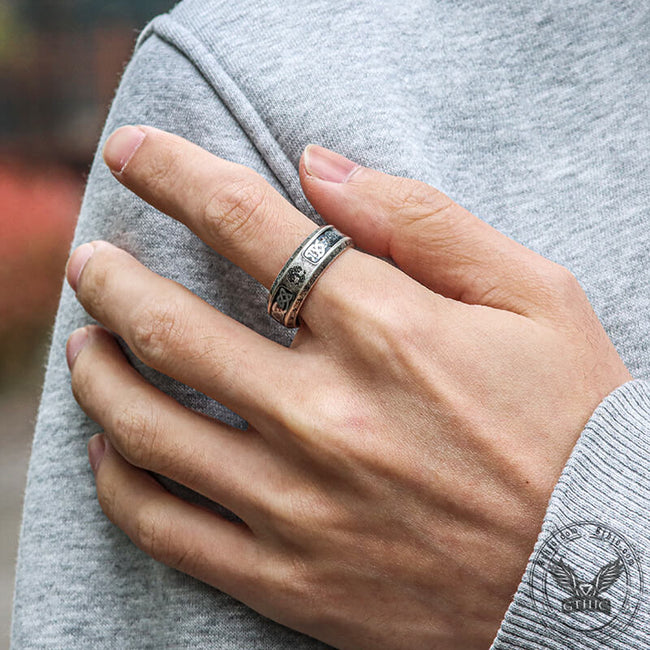 Tree Of Life Knot Stainless Steel Viking Band Ring Main Image