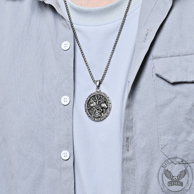 Vintage Anubis Ankh Cross Stainless Steel Pendant Main Image