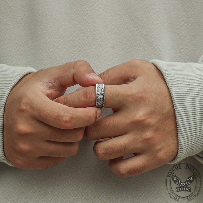 Vintage Celtic Knot Stainless Steel Ring Main Image