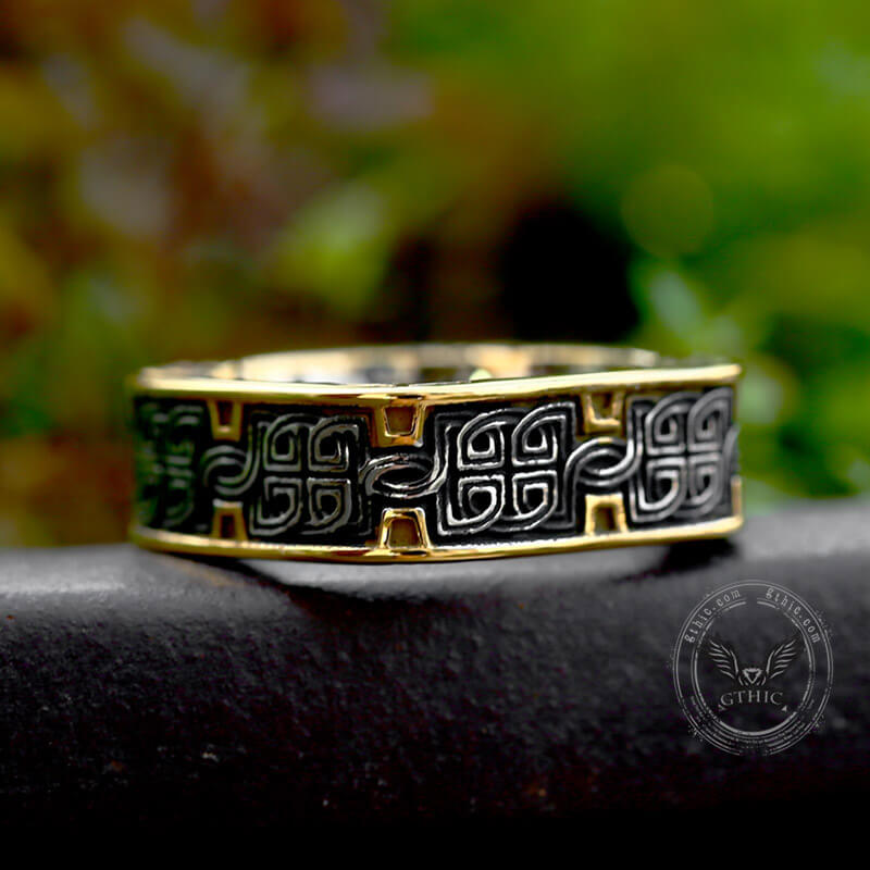 Vintage Celtic Knot Stainless Steel Ring