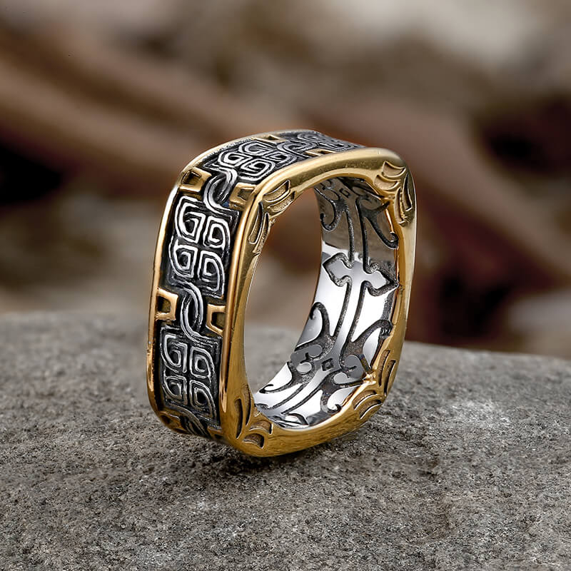 Vintage Celtic Knot Stainless Steel Ring