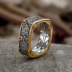 Vintage Celtic Knot Stainless Steel Ring